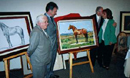 Develacion del oleo del prototipo del caballo azteca